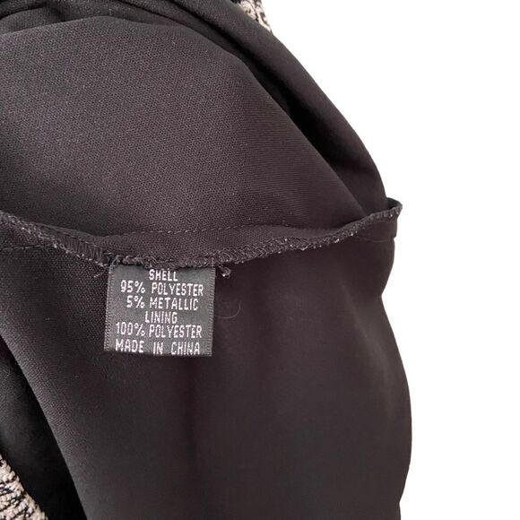 Adrianna Papell Pattern Sheath Mini Dress in Black and White Size 12 - Picture 12 of 16